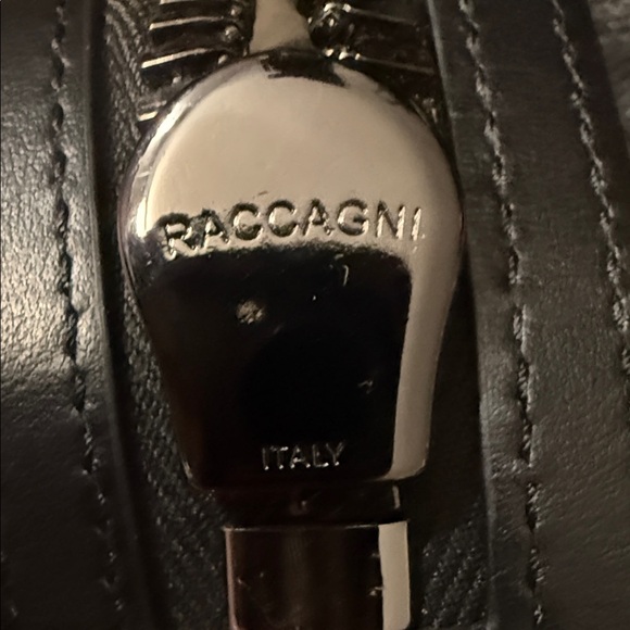 Christian Louboutin Black Leather Tote Red Interior Beaded Crest - Picture 15 of 15